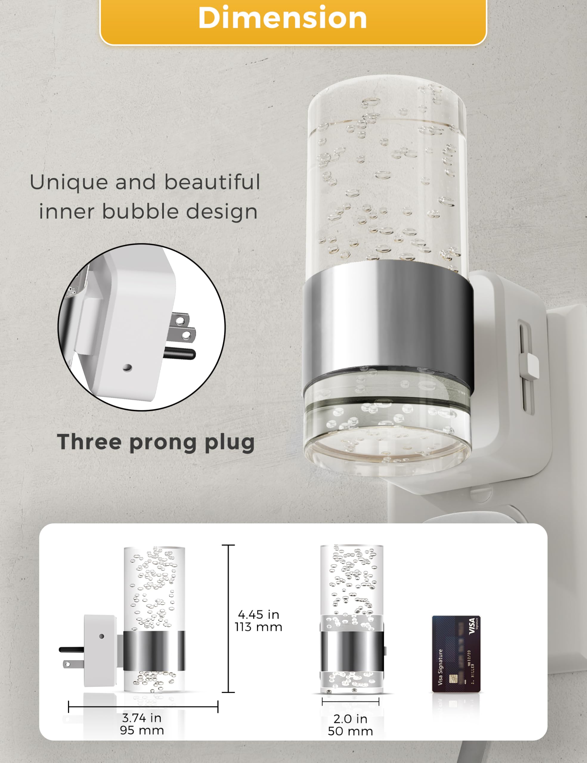 L LOHAS LED 3000K warm light ideal for bedrooms and hallways.