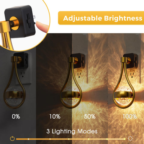 L LOHAS LED 330-degree rotating globe night light adds flexible placement in tight corners