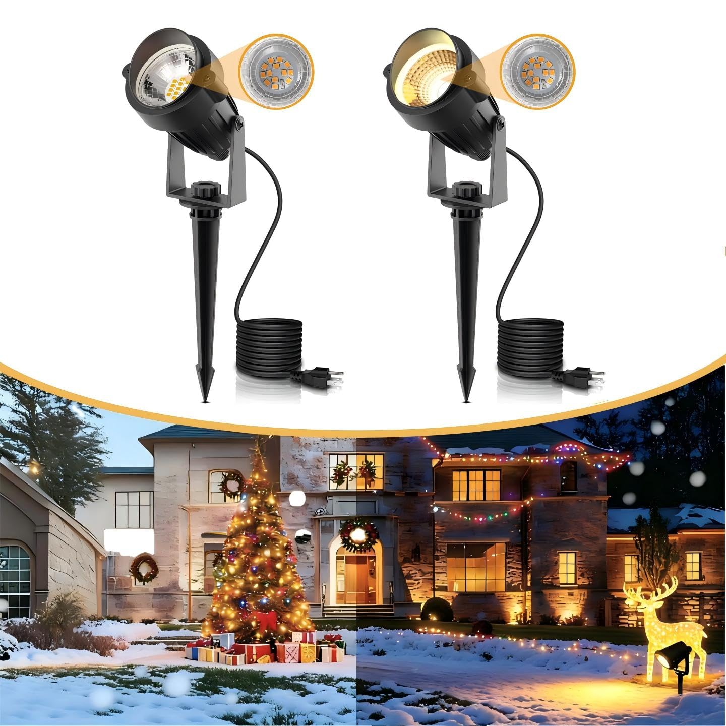 L LOHAS LED 5W dusk-to-dawn outdoor light with auto-on feature for entryways.