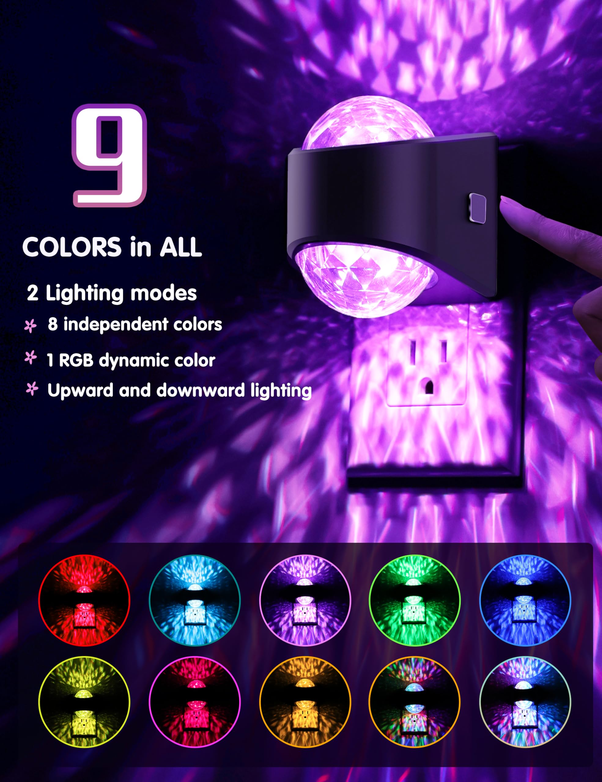 L LOHAS LED 9 color options for customizable ambience