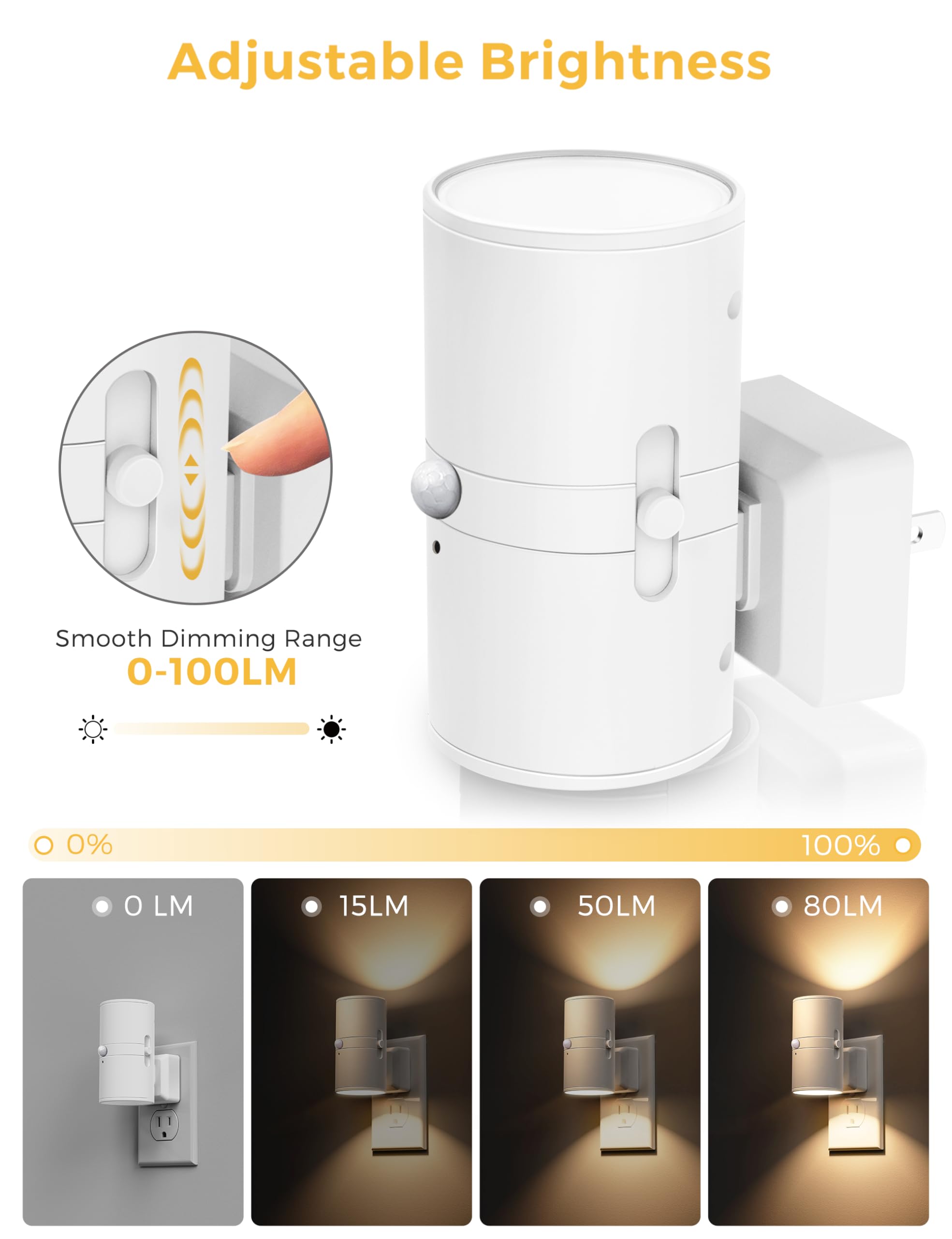 L LOHAS LED automatic motion detection activates softly in dark hallways.