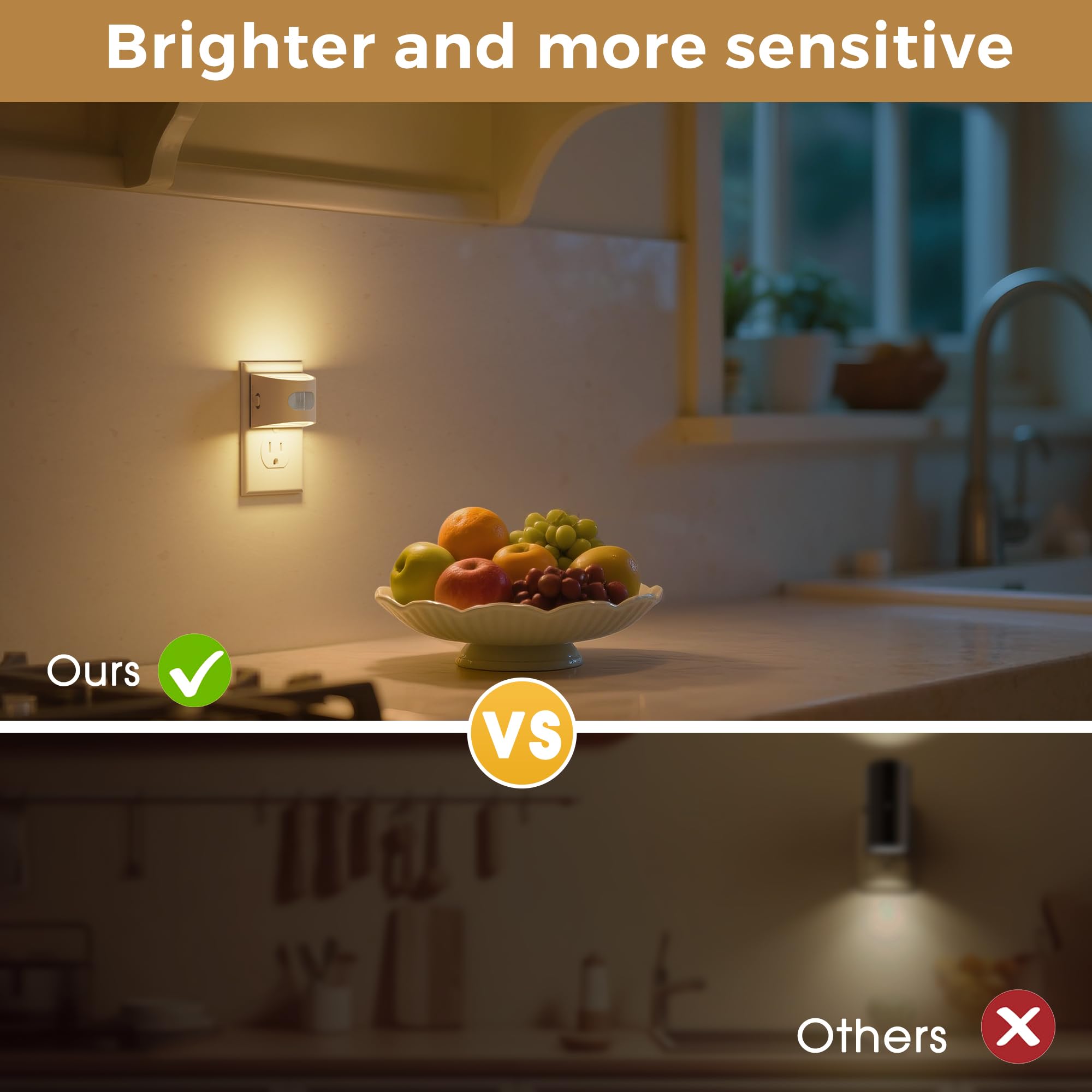 L LOHAS LED night light suitable for bathrooms, bedrooms, hallways.