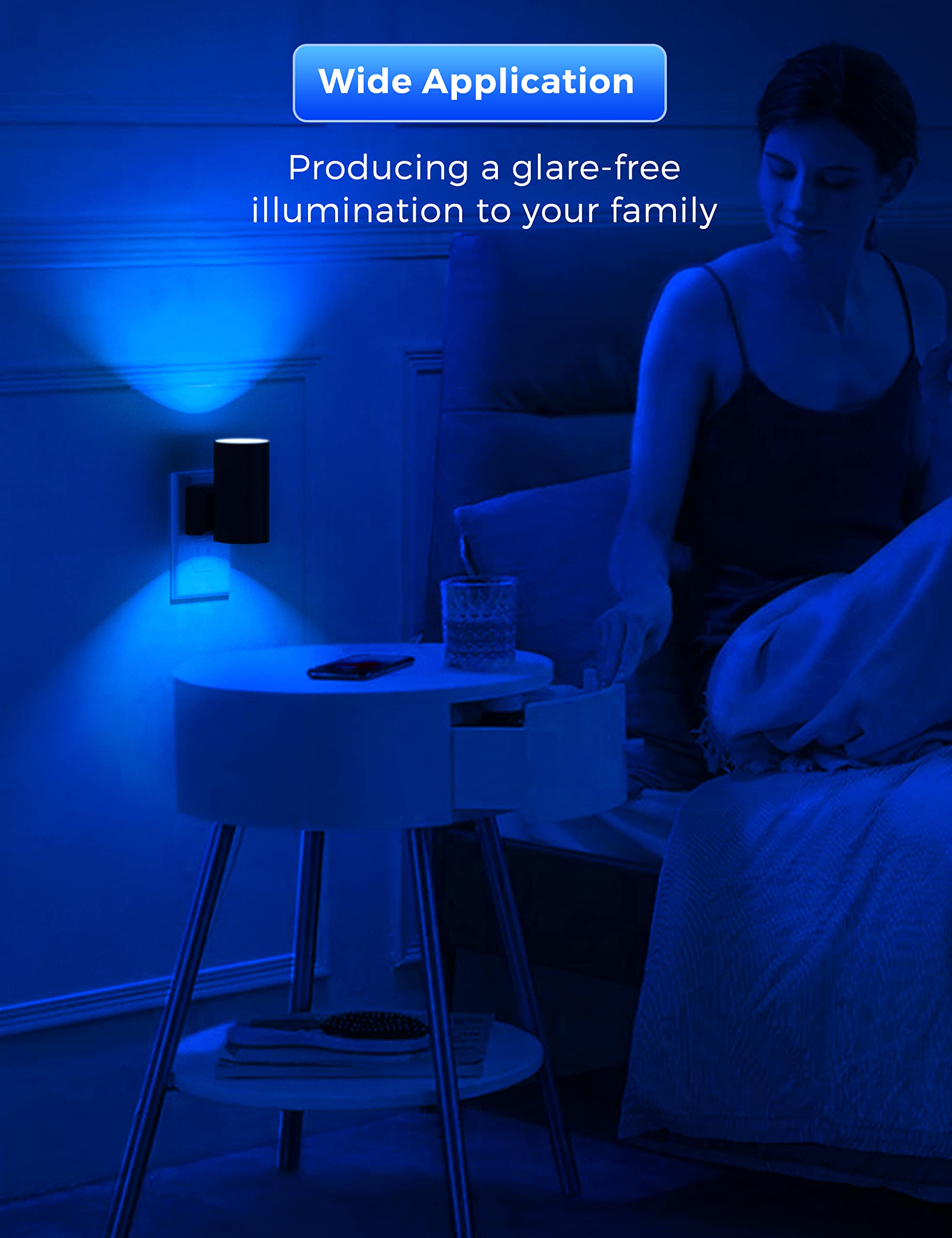 L LOHAS LED night light in a nursery provides gentle illumination for parents