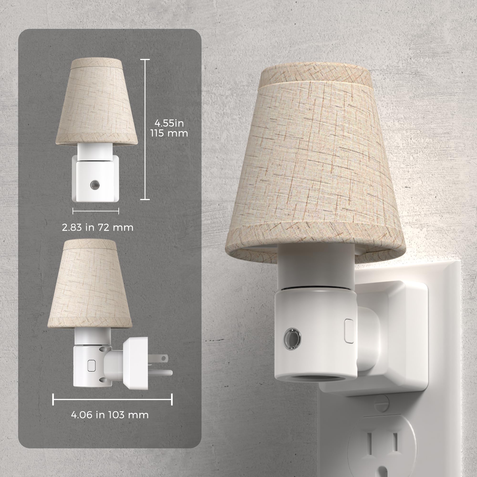 L LOHAS LED boho vintage night light adds stylish ambiance.