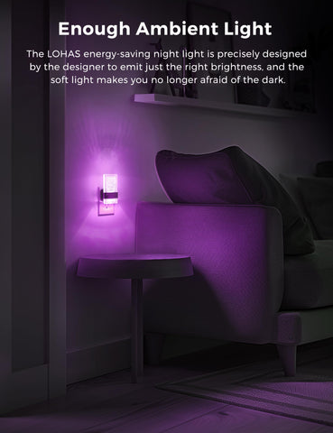 L LOHAS LED dimmable night light with three brightness levels