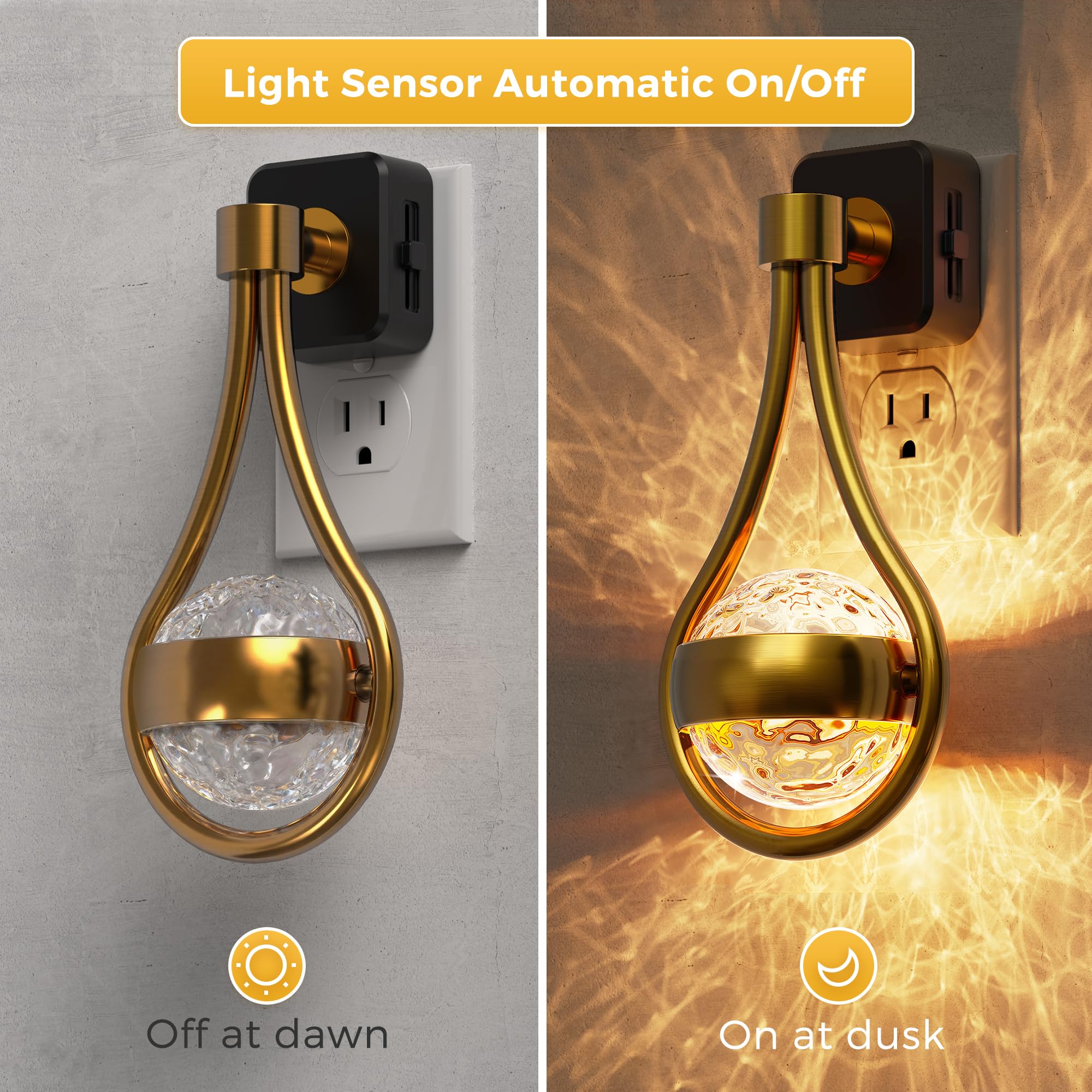 L LOHAS LED dusk-to-dawn sensor night light automatically switches on at dusk