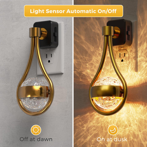 L LOHAS LED dusk-to-dawn sensor night light automatically switches on at dusk