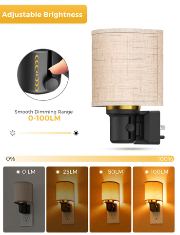 L LOHAS LED dusk-to-dawn sensor night light auto-activates at night