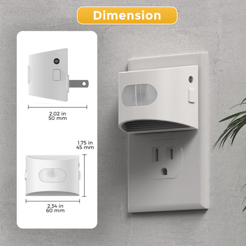 L LOHAS LED energy-efficient plug-in night light saves electricity.