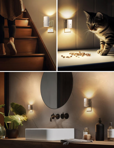 L LOHAS LED hallway and staircase night light for nightly navigation.