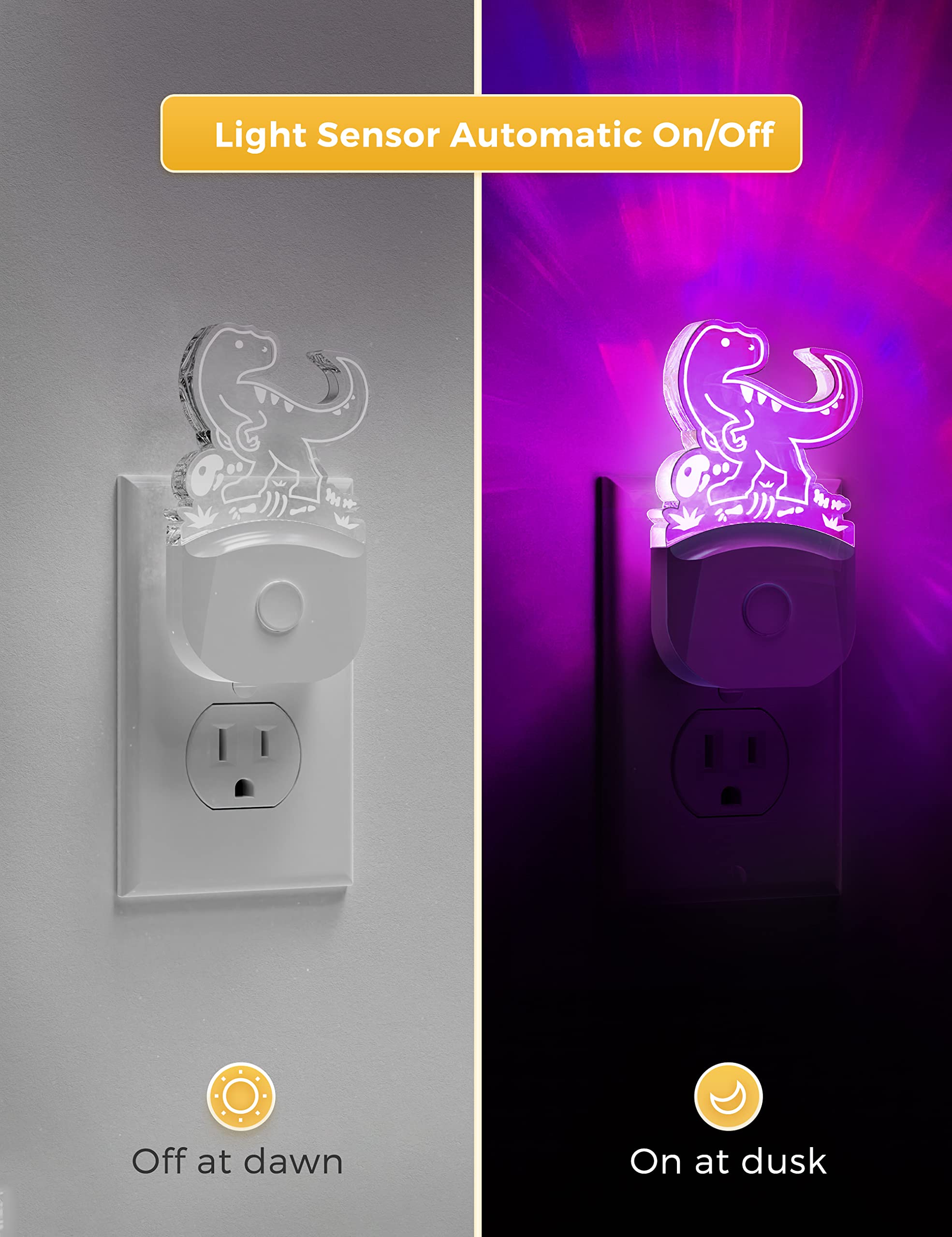L LOHAS LED Velociraptor night light adds playful decor to a nursery