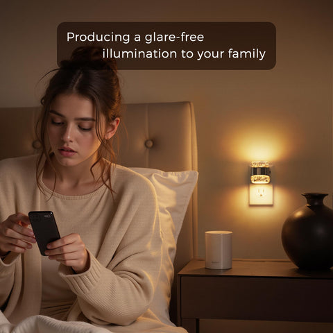L LOHAS LED living room accent night light creates cozy ambiance.