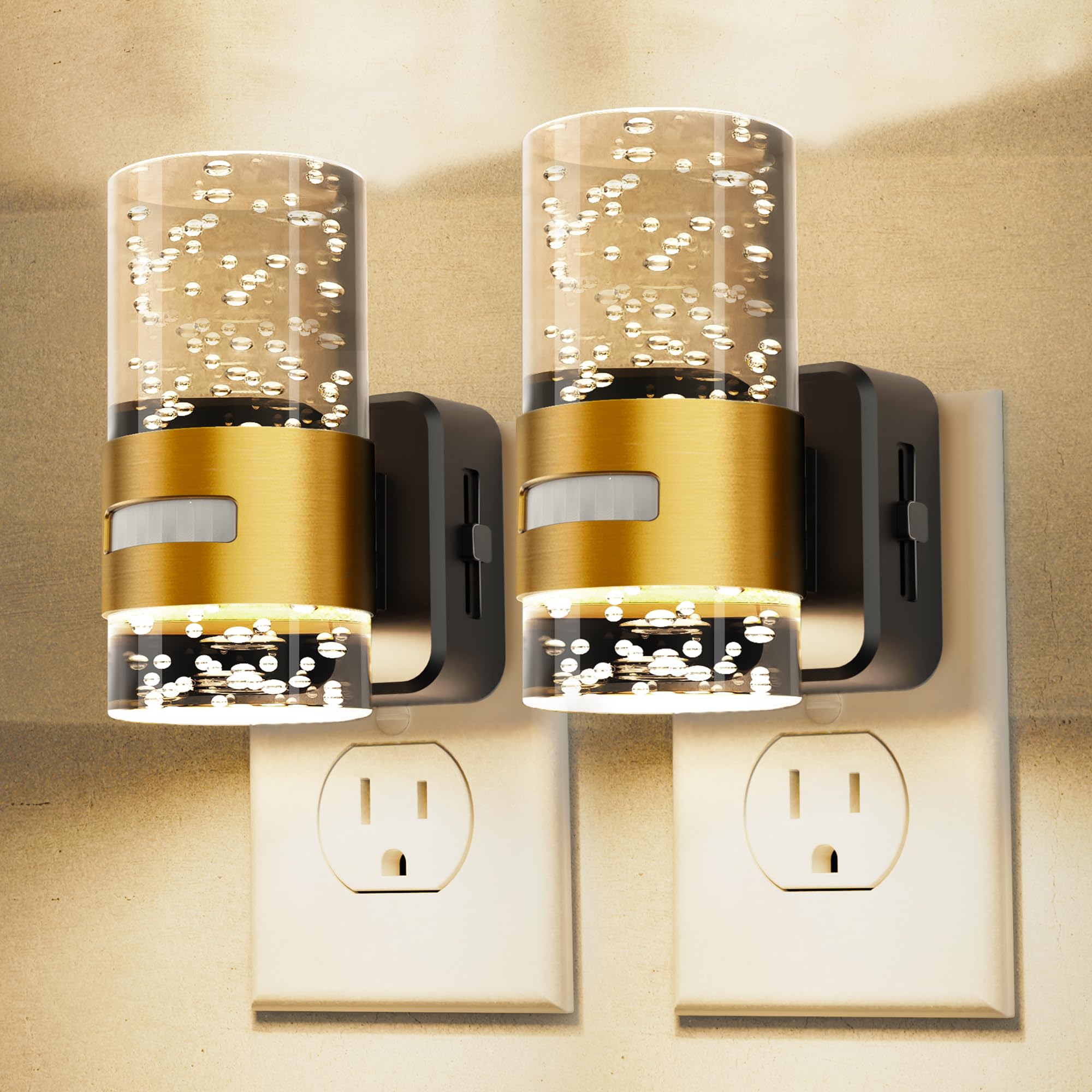 L LOHAS LED motion sensor night light 2-pack for easy hallway lighting