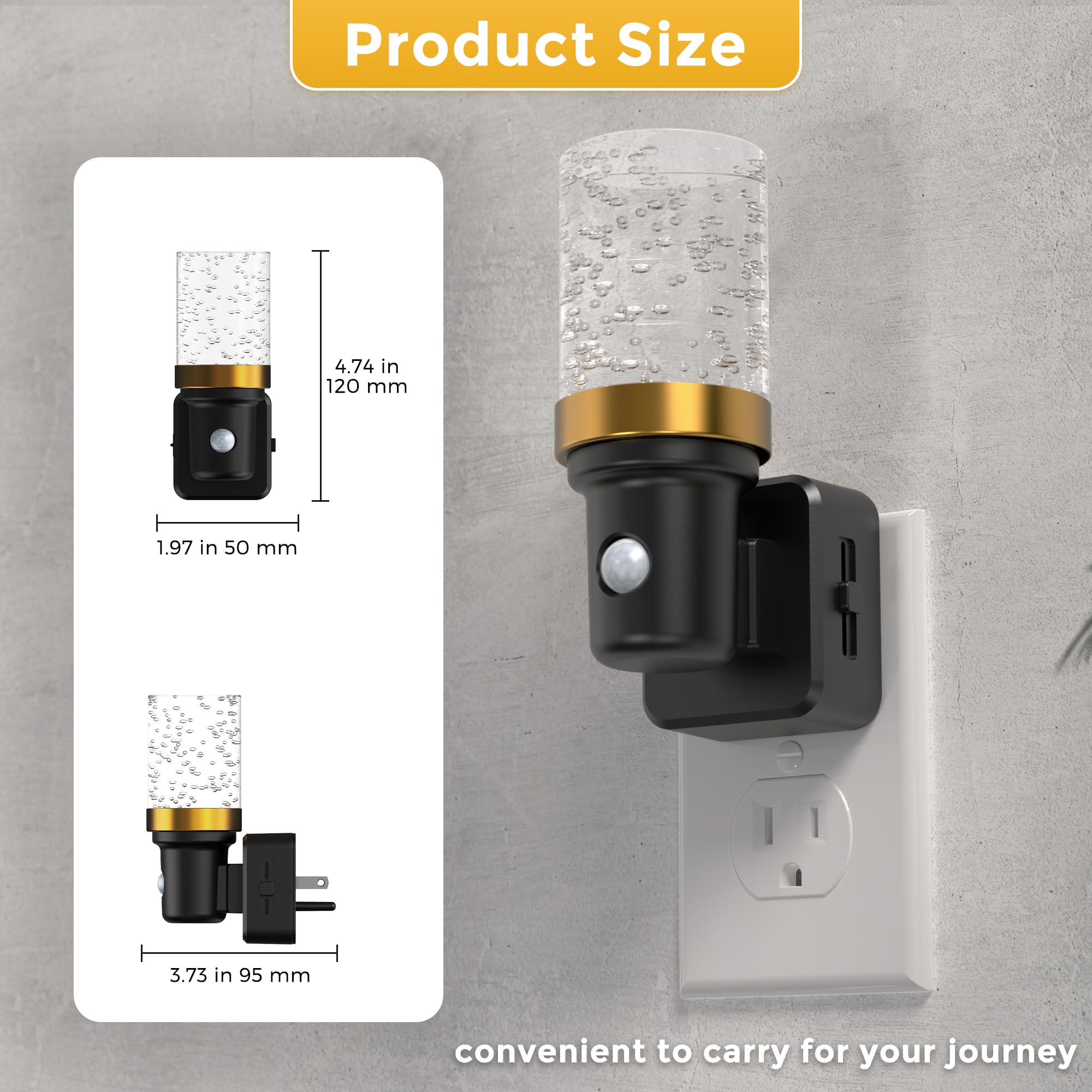 L LOHAS LED two-pack keeps second outlet free for other devices.