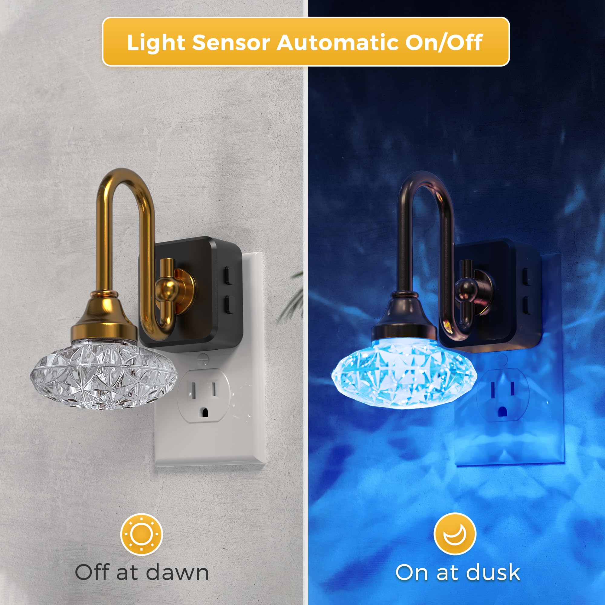 L LOHAS LED night light offering 10 RGB color effects for mood lighting