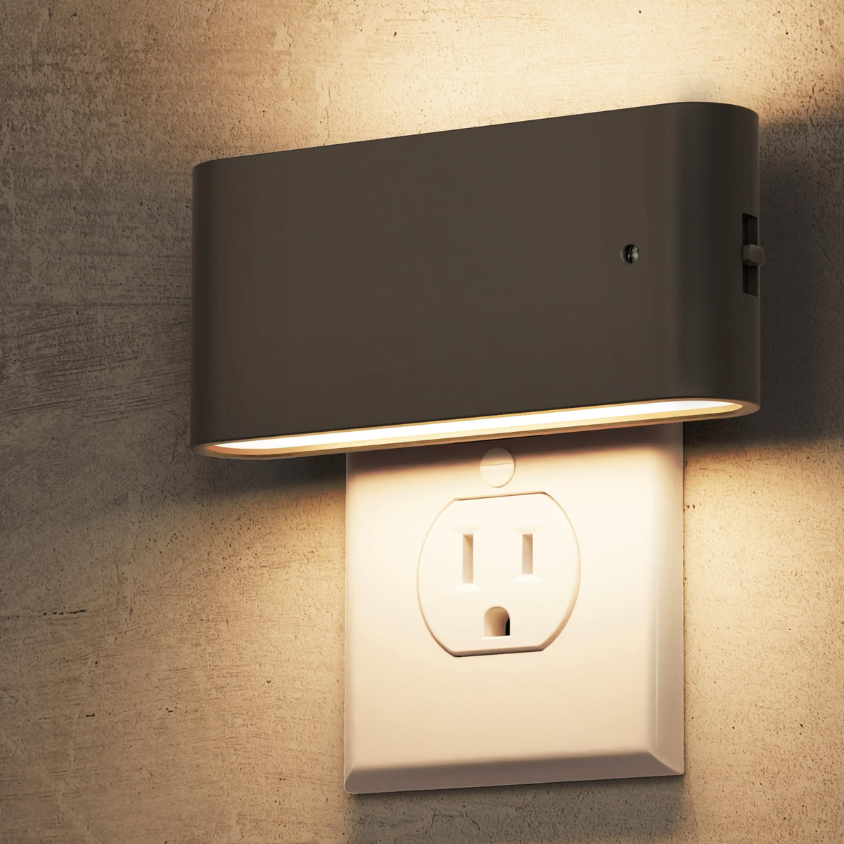 L LOHAS LED night light 2-pack with dusk-to-dawn sensor for energy savings
