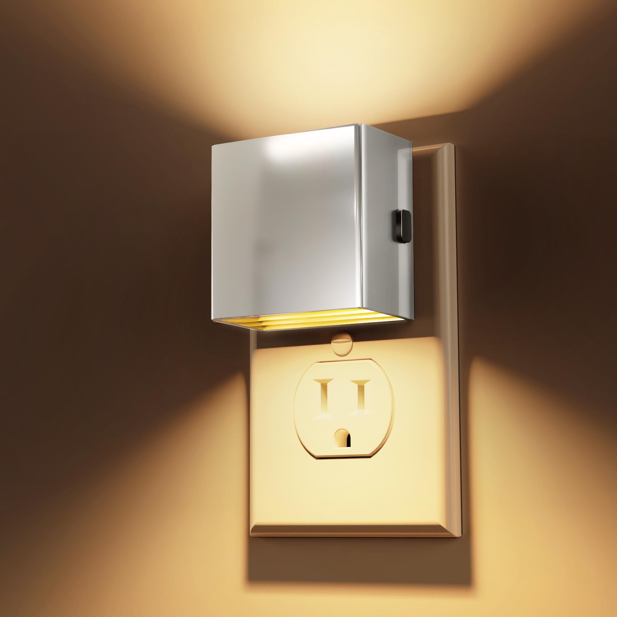 L LOHAS LED Night Light 2-Pack plug-in, compact and convenient for any room.