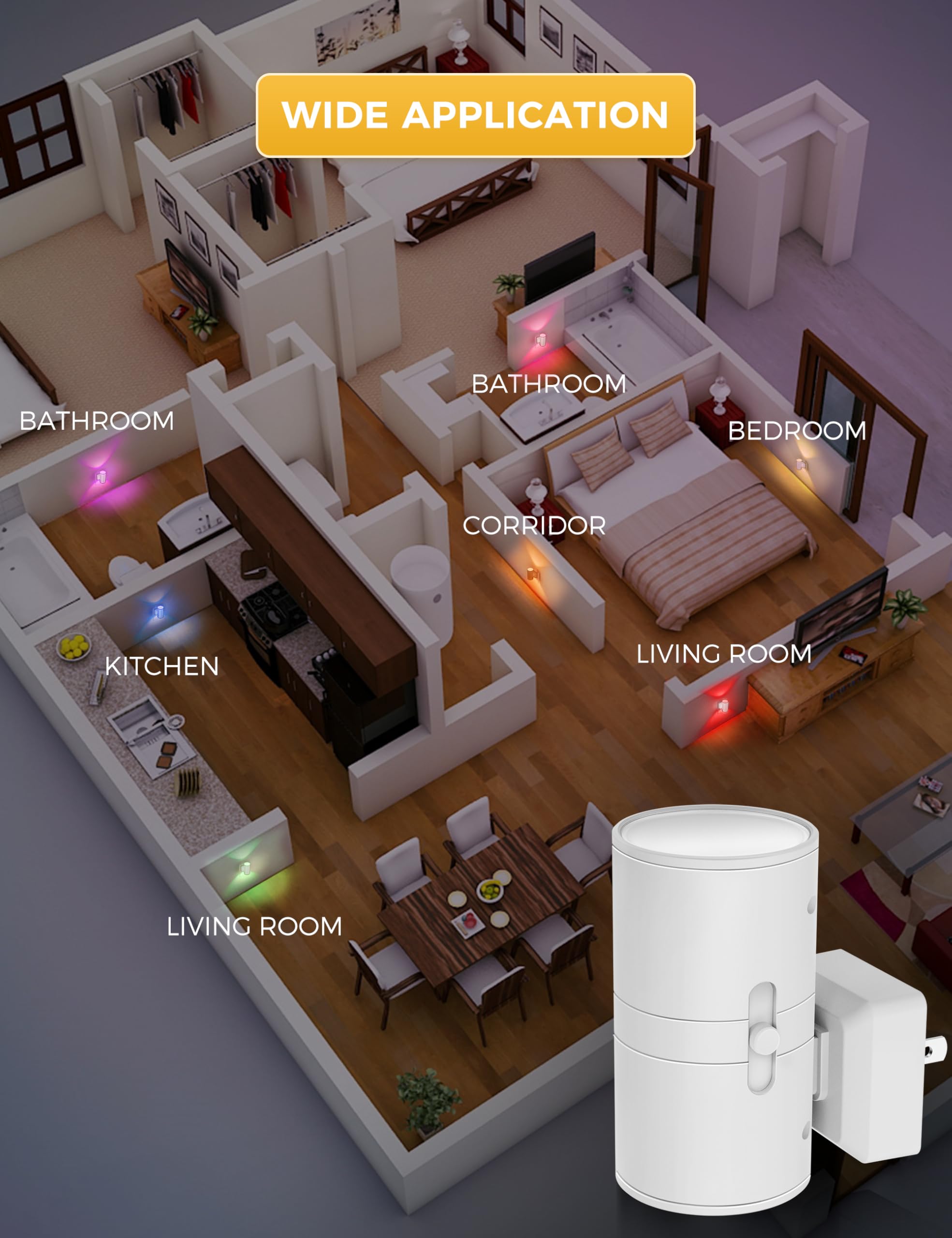 L LOHAS LED 2-pack night lights boost convenience and value