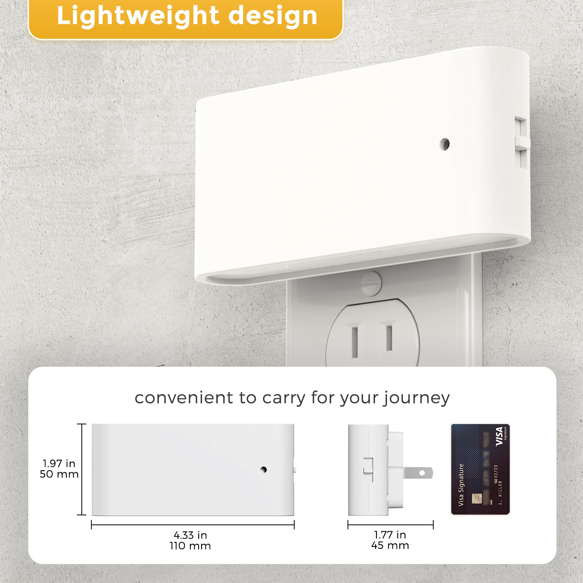 L LOHAS LED night light brightness slider showing customizable glow