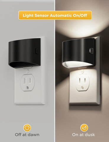 L LOHAS LED 3-level brightness night light adjustable for different spaces.