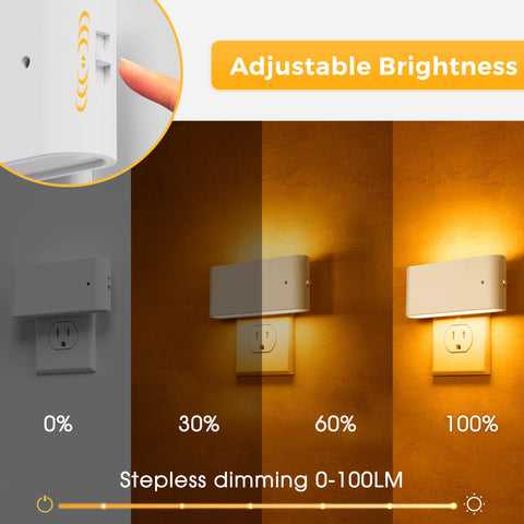 L LOHAS LED night light adjustable brightness for customized ambient lighting.