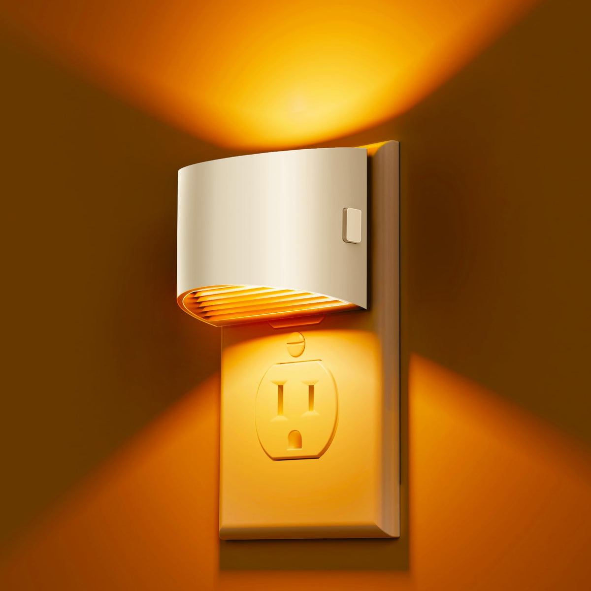 L LOHAS LED Night Light amber glow wall plug for cozy ambient lighting