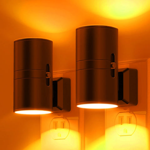 L LOHAS LED amber glow night light for a calm bedtime routine