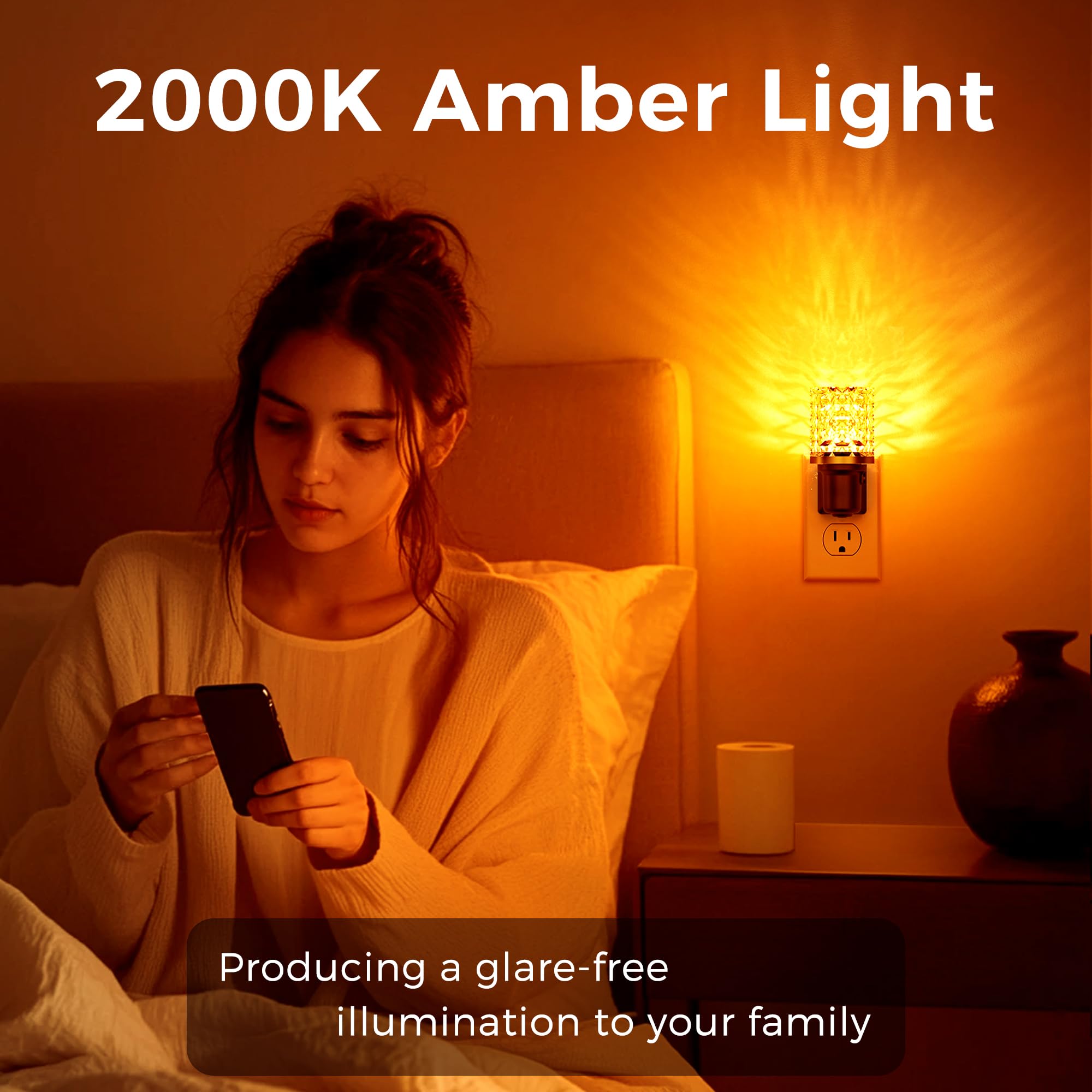 L LOHAS LED auto-sensor night light activates softly in dim corners.