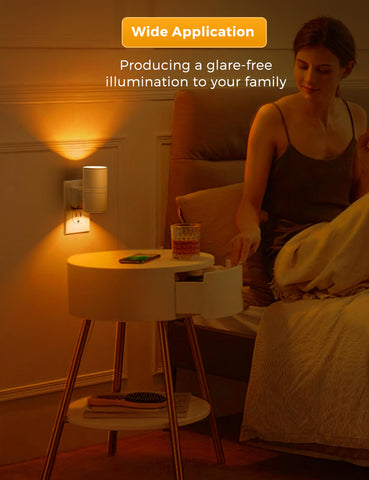 LOHAS LED Night Light suits bathrooms and hallways with soft illumination.