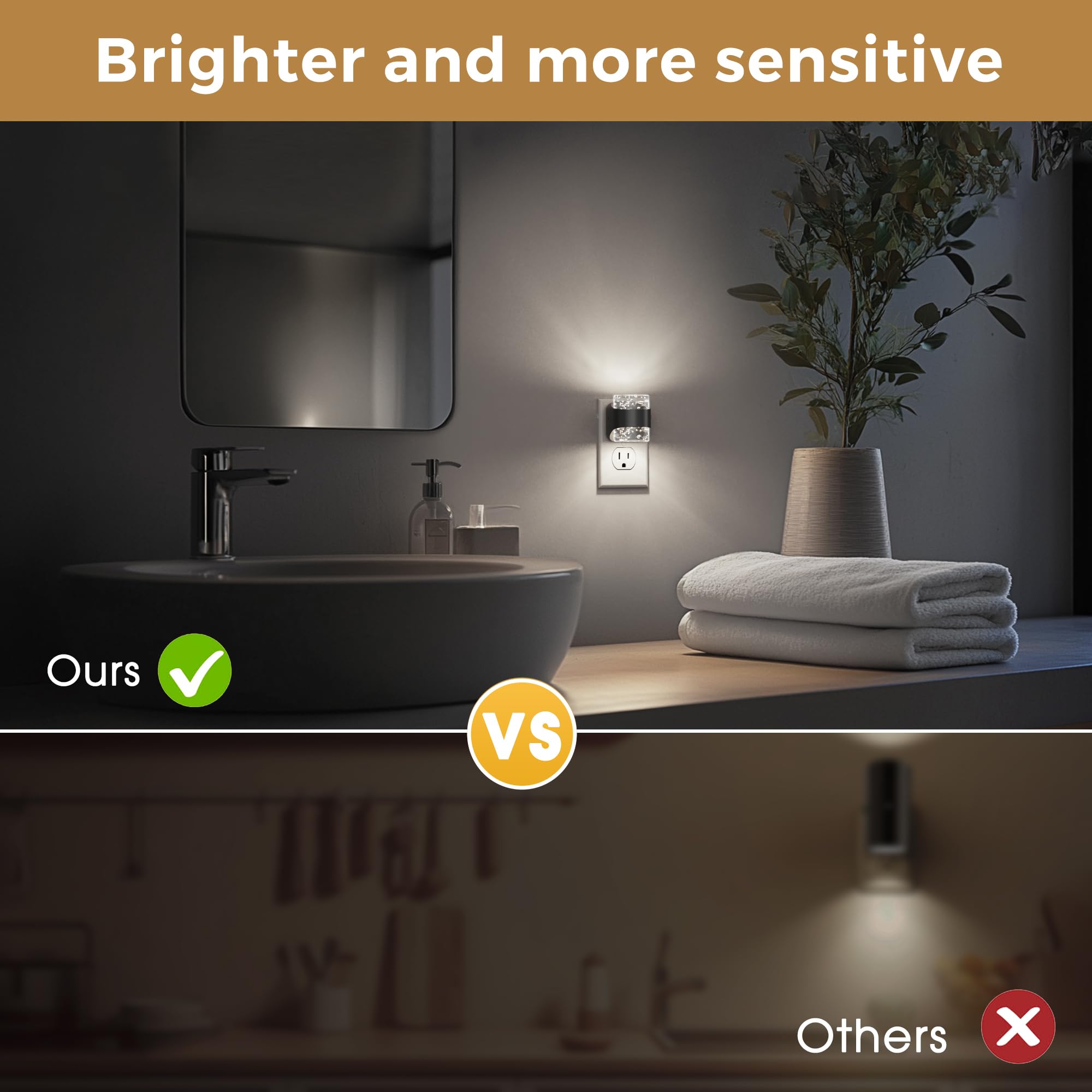 L LOHAS LED bedroom night light provides soft guidance during night routines