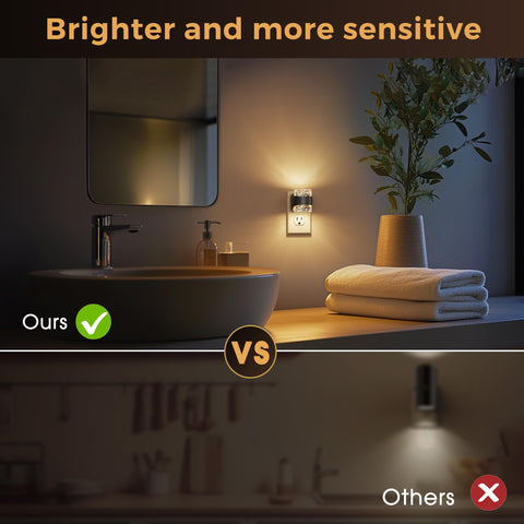 L LOHAS LED Night Light in a bedroom or living room setup with bubble glow.