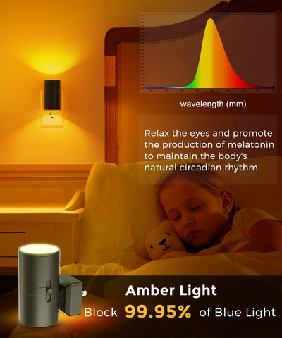 L LOHAS LED night light with a black cylindrical frame adds rustic charm