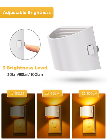 L LOHAS LED Night Light keeps the bottom outlet free for other devices