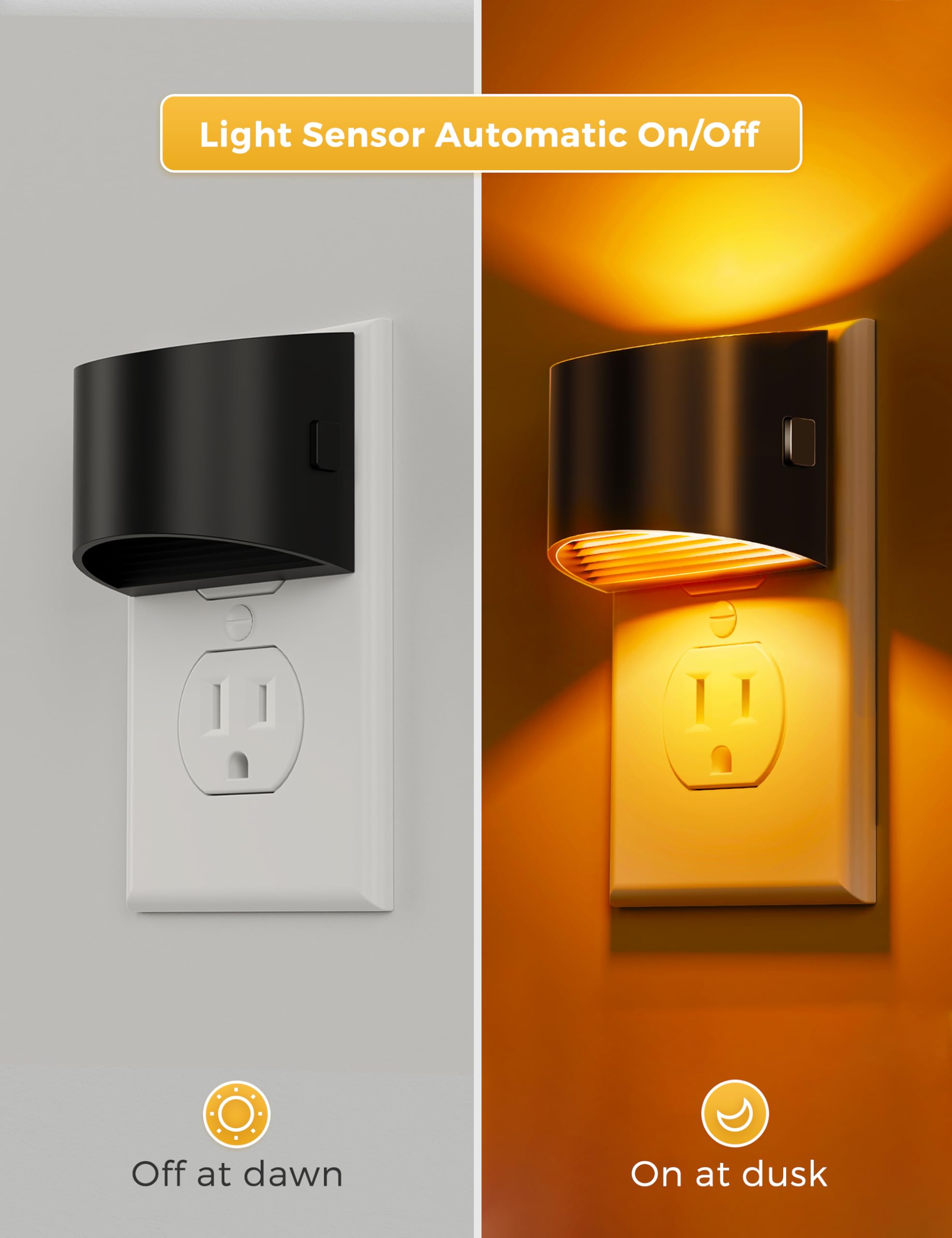L LOHAS LED night light with three brightness levels for customize ambiance