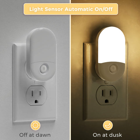 Two brightness modes 30 lm and 60 lm for stairs and nursery