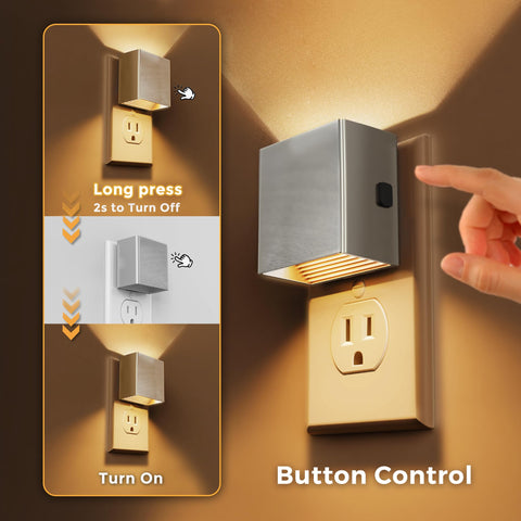 L LOHAS LED Night Light with three brightness levels for flexible use.