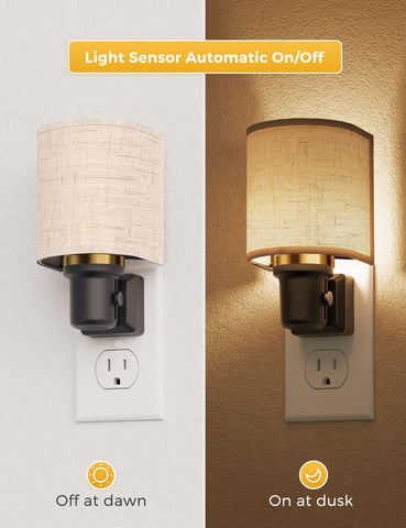 L LOHAS LED night light with brushed gold accent adds stylish decor
