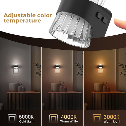L LOHAS LED night light at 3000K offers warm, cozy glow for bedrooms.