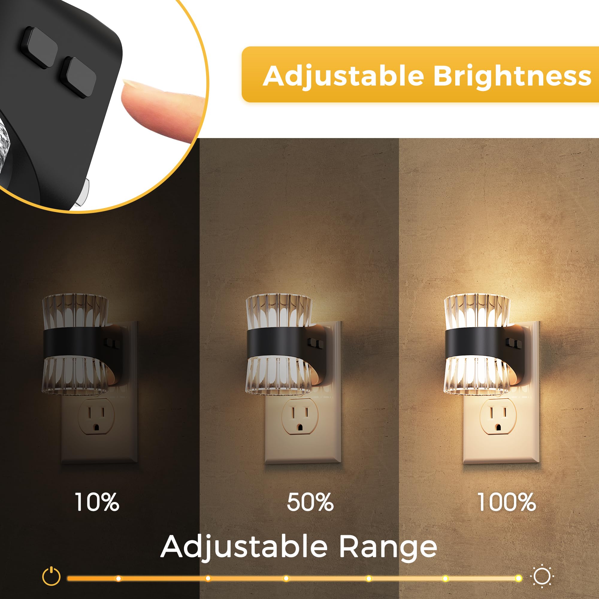L LOHAS LED night light at 5000K provides bright daylight-like clarity for living spaces.