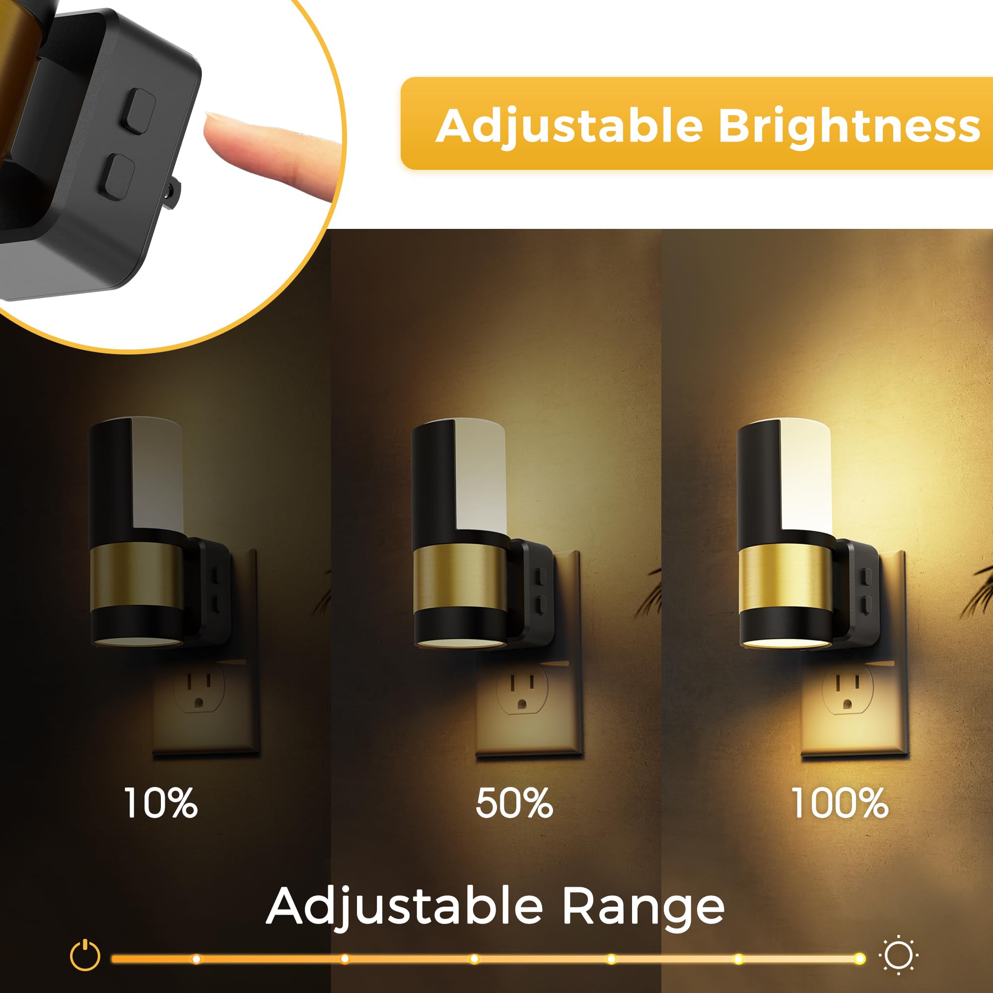 L LOHAS LED night light daylight 5000K for bright hallway visibility