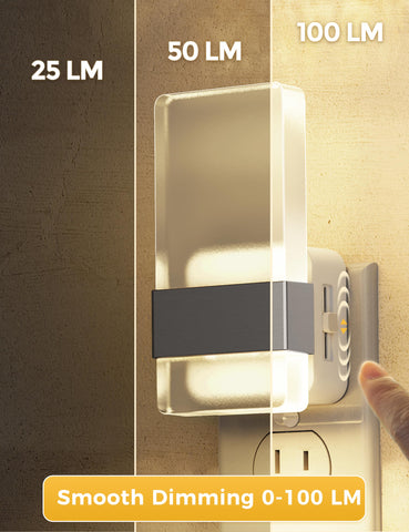 L LOHAS LED dimmable night light from 0 to 100 lumens for customization