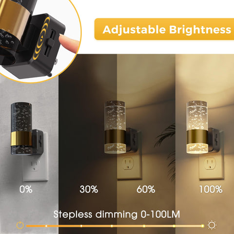 L LOHAS LED dimmable night light offers 0-100 lm brightness for flexible use