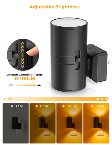 L LOHAS LED dimmable amber light with adjustable brightness