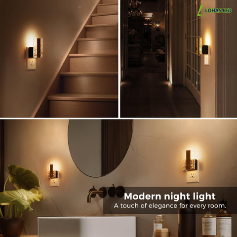 L LOHAS LED dimmable night light: adjustable brightness from 0 to 100 lumens for any moment.