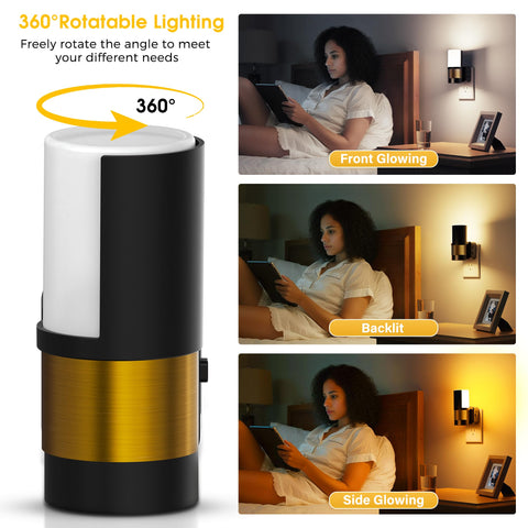 L LOHAS LED night light dimmable control button for personalized brightness