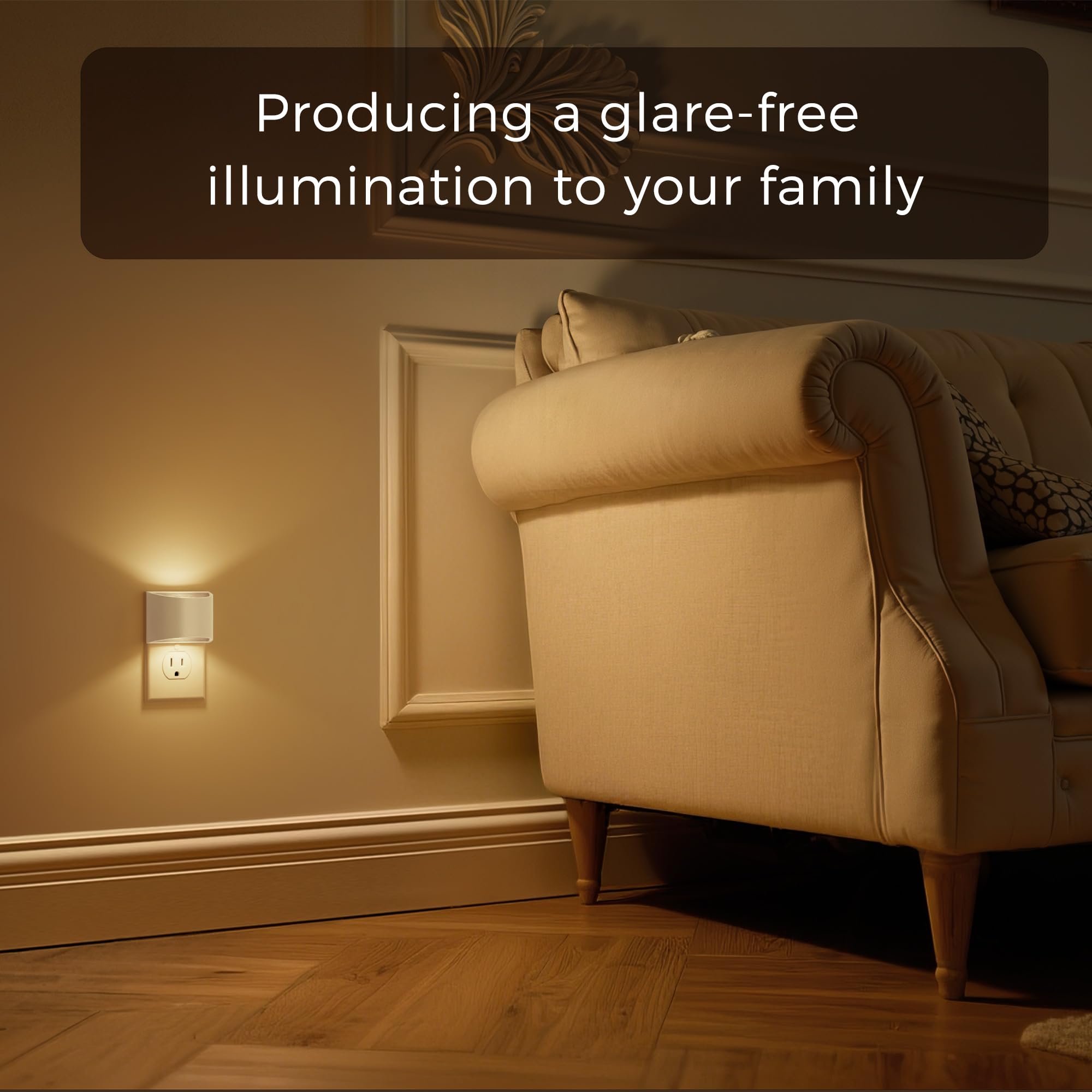 L LOHAS LED dusk-to-dawn sensor night light auto-on in dim environments
