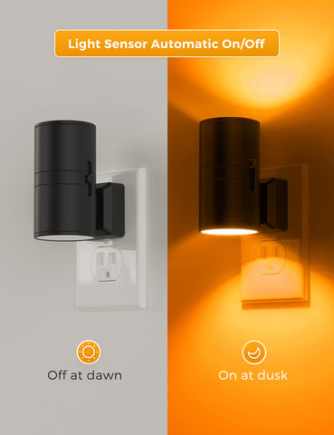 L LOHAS LED dusk-to-dawn sensor ensures light at night and off by day