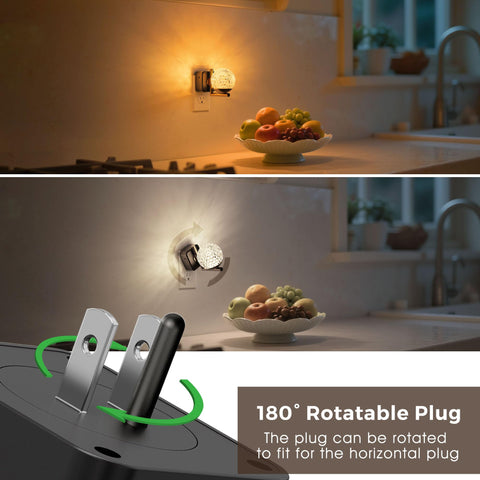 L LOHAS LED night light dusk-dawn sensor enables automatic use.
