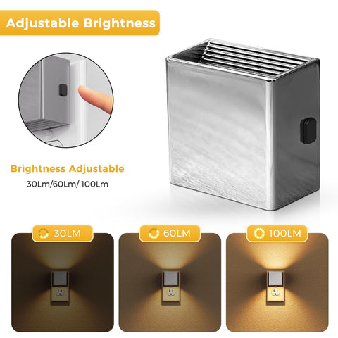 Dusk-to-dawn sensor on L LOHAS LED Night Light saves energy automatically.