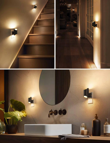 L LOHAS LED dusk-to-dawn sensor night light for safe stairs